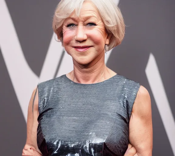 Image similar to a studio photograph of Helen Mirren; f/1.4; 90mm