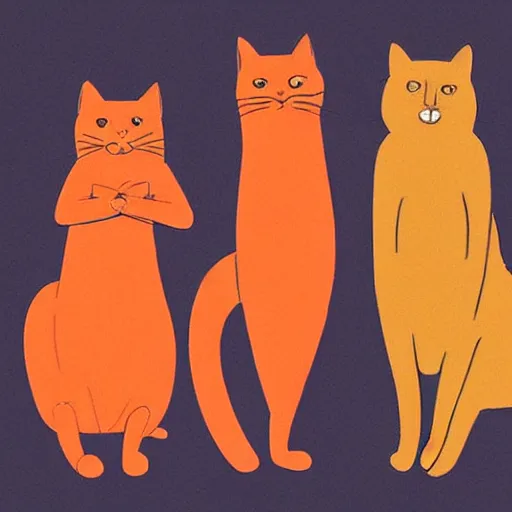 Image similar to orange cat, himbo cat, dumb cat, stupid cat