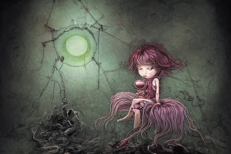 Prompt: Tempt me again and I will forget the truth, Backing your decision, Was something I neglected to do Even for you, If you feel rage To strike me with revenge I will be standing right here, Waiting without fear For you, concept art, trade on artstation, sharp focus, psychedelic, by Yoshitaka Amano, Mark Ryden, Gloom, Peter Mohrbacher, fantasy art, masterpiece, Hyperrealism. Subsurface scattering. Octane Render. Weirdcore