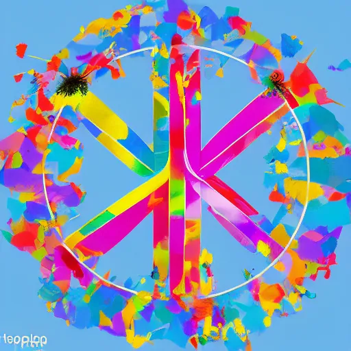 Image similar to world peace, digital art, trending on artstation, hopeful, positive, happiness