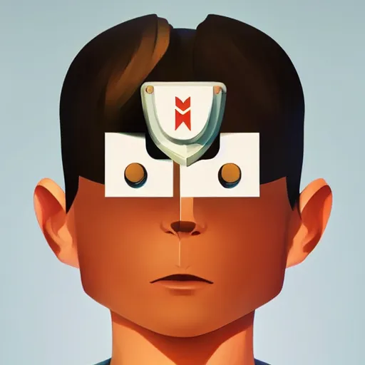 Image similar to face icon stylized minimalist nintendo, loftis, cory behance hd by jesper ejsing, by rhads, makoto shinkai and lois van baarle, ilya kuvshinov, rossdraws global illumination