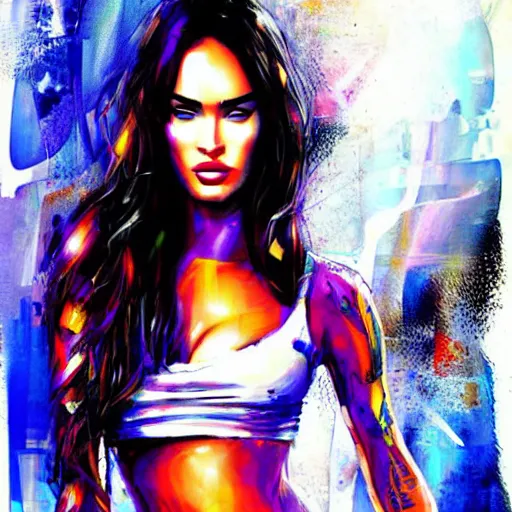 Image similar to megan fox by yossi kotler, ultra detailed