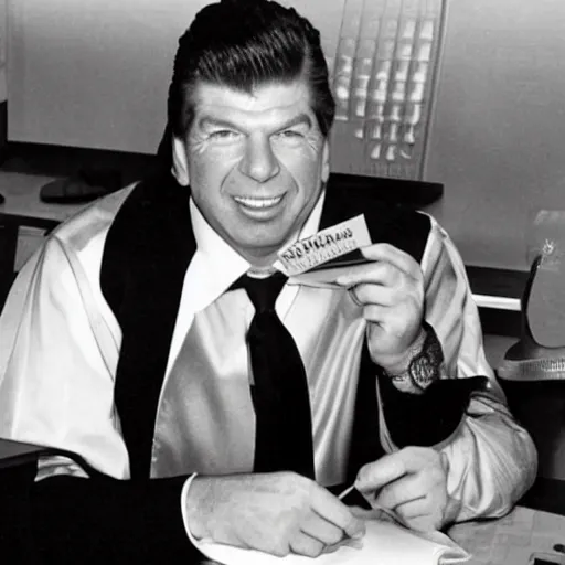 Prompt: an award winning picture of Vince McMahon working at McDonald's