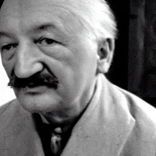 Prompt: film still, Martin Heidegger in Being and Time