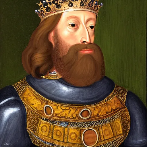 Prompt: portrait of king richard the lionheart, by ed emswhiller