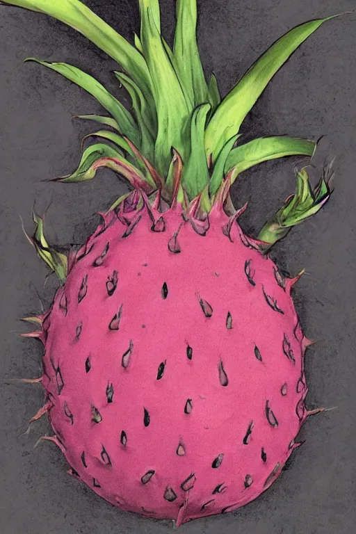 Image similar to portrait of boris johnson as a dragon fruit