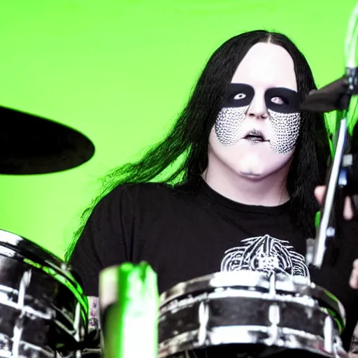 Image similar to joey jordison playing joey jordison