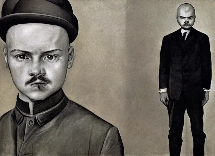 Image similar to hyper detailed portrait of young lenin by richard avedon, color, dslr