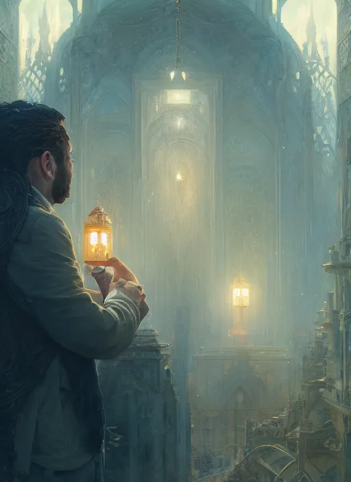 Image similar to highly detailed portrait of issam harris, unreal engine, fantasy art by greg rutkowski, loish, rhads, ferdinand knab, makoto shinkai and lois van baarle, ilya kuvshinov, rossdraws, tom bagshaw, alphonse mucha, global illumination, radiant light, detailed and intricate environment