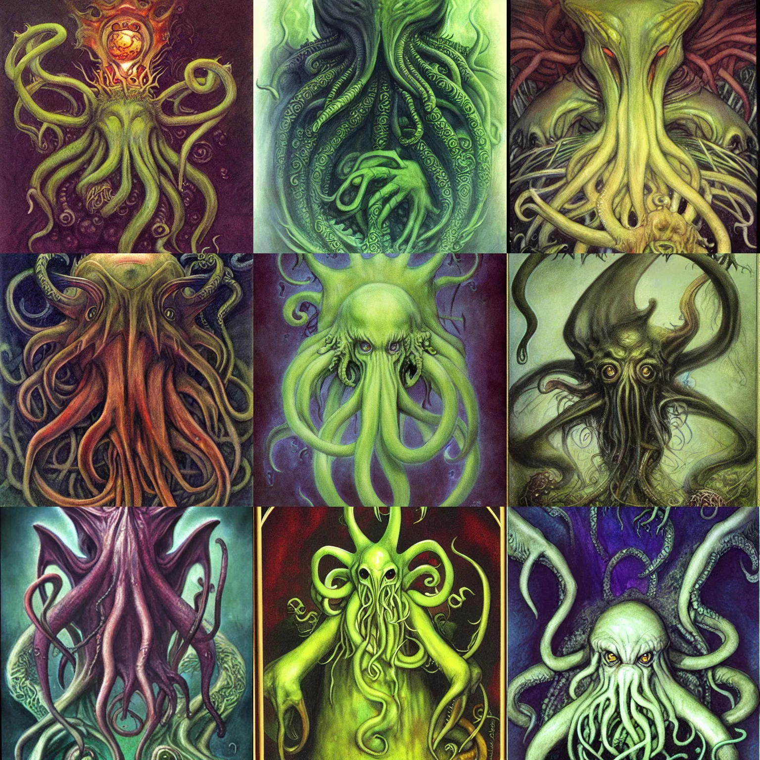 Prompt: Cthulhu by Brian Froud
