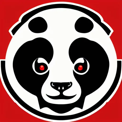 Image similar to in the style of max prentis and deathburger and laurie greasley a vector e-sports sticker logo of a panda, highly detailed, colourful, 8k wallpaper