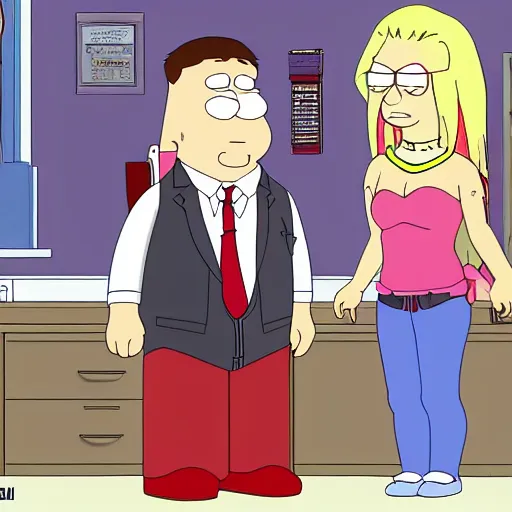 Prompt: junko enoshima in family guy