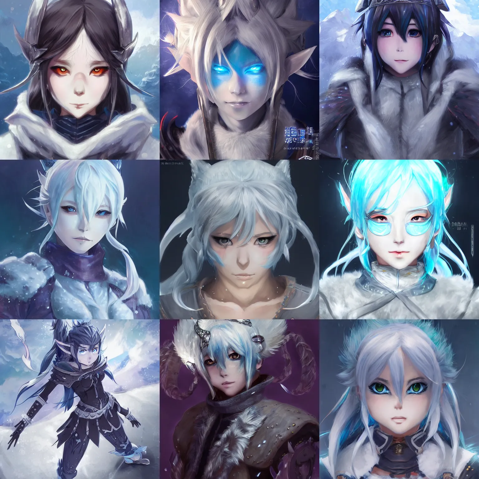 Prompt: An anime portrait of Ssunbiki as an ice atronach from Skyrim, by Stanley Artgerm Lau, WLOP, Rossdraws, James Jean, Andrei Riabovitchev, Marc Simonetti, and Sakimichan, trending on artstation