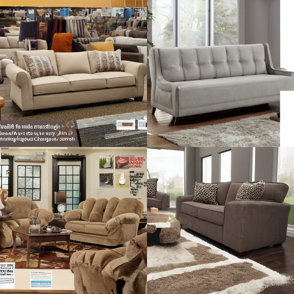 Prompt: retail photograph of a normal sofa, shopping, catalog