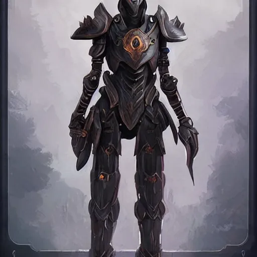 Prompt: mystic night gaurd robot by rossdraws,greg rutkowski,and Sarah Andersen,ambient style, very detailed,detailed armor,detailed helmet,8k