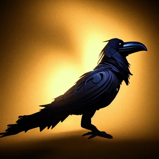 Image similar to a raven made of smoke, photorealistic, 8 k, highly detailed, ultra realistic, path traced