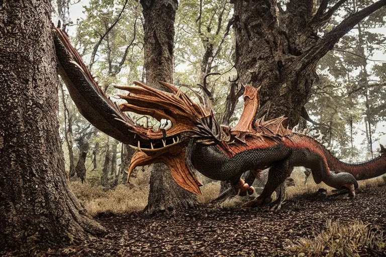 Prompt: wildlife photography dragon by Emmanuel Lubezki