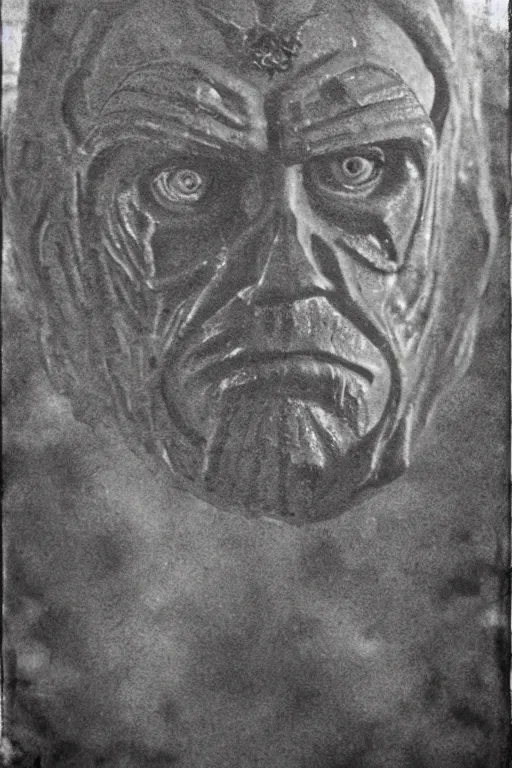 Image similar to castle grayskull from masters of the universe, portrait, silver iodide, 1 8 8 0 photograph, sepia tone, aged paper, sergio leone, master prime lenses, cinematic