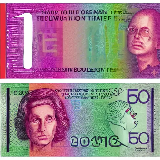 Image similar to concept design £ 5 0 note for the year 2 0 3 3