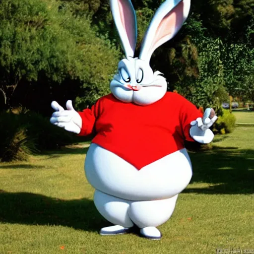 Image similar to the real life Fat big Bugs Bunny