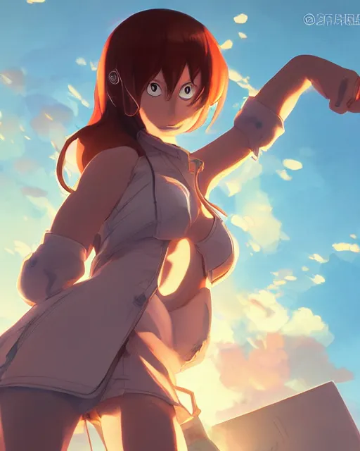 Image similar to a girl cosplaying as a toaster, full shot, atmospheric lighting, detailed face, one piece style, by makoto shinkai, stanley artgerm lau, wlop, rossdraws