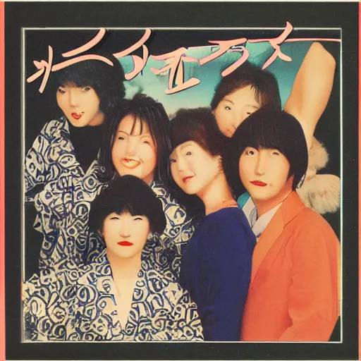 Image similar to japanese style 1 9 8 0 s cd cover