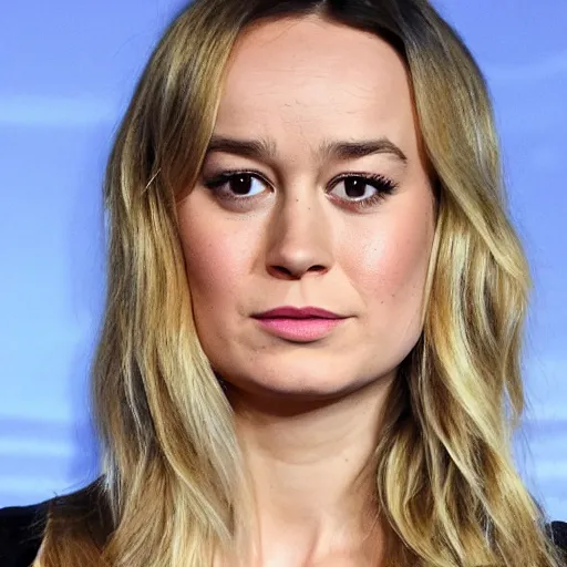 Prompt: brie larson, head and shoulders portrait, extremely detailed masterpiece, one single continues line.