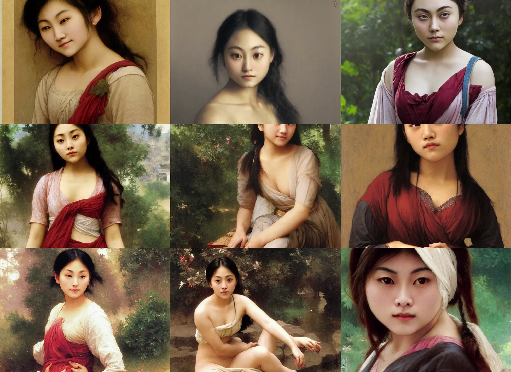 Prompt: asian annasophia robb, bouguereau