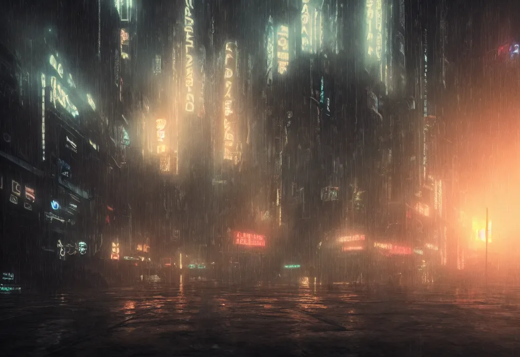 Image similar to a dramatic epic ethereal stunning beautiful and insanely detailed matte painting of a Blade Runner movie still, atmospheric and vaporwave composition, winning-award masterpiece, fantastic, octane render, 8K HD Resolution, High quality image