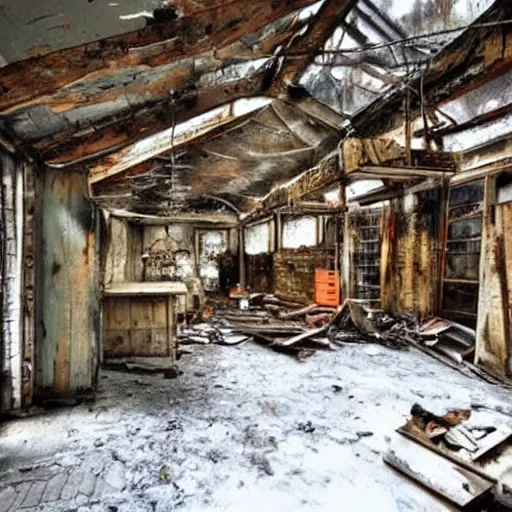 Image similar to santa's abandoned workshop