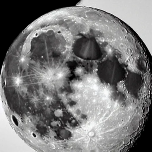 Prompt: a photo of the moon taken by a telescope