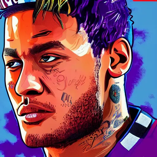 Neymar jr as an Apex Legends character digital, Stable Diffusion