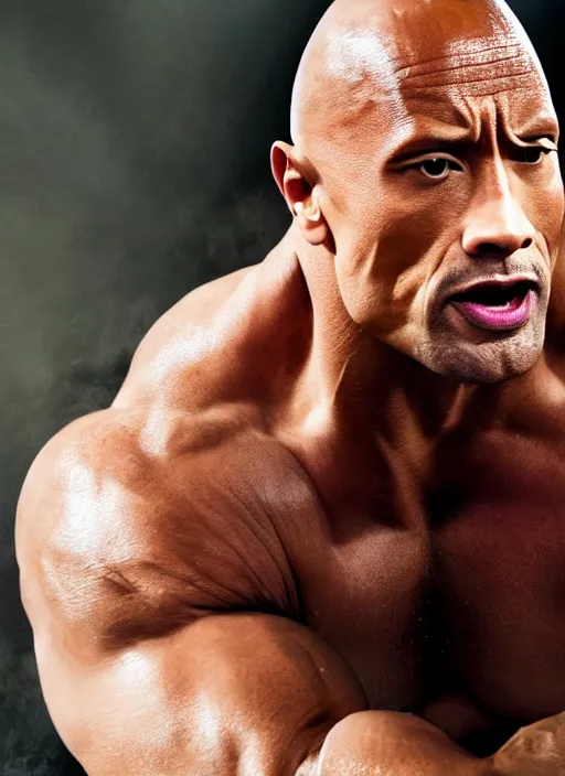 prompthunt: dwayne the rock johnson's face on the body of a kangaroo