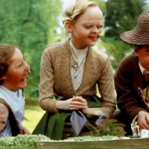 Image similar to still from the movie Darby O’Gill and the Little People