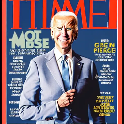 Image similar to cover of time magazine featuring female joe biden