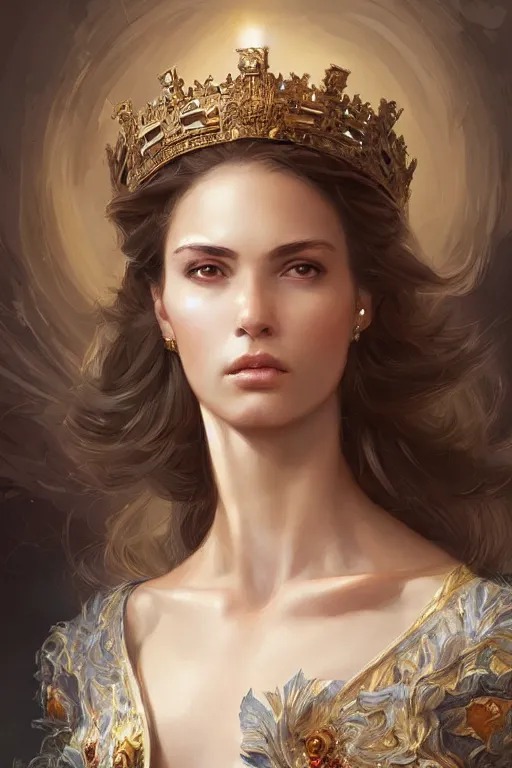 Prompt: rosalia vila i tobella, rosalia, highly detailed, spanish princess, highly detailed, digital painting, trending on artstation, concept art, sharp focus, illustration, art by artgerm and greg rutkowski and magali villeneuve