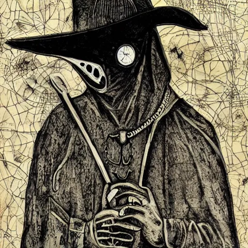 Image similar to plague doctor by ed fairburn