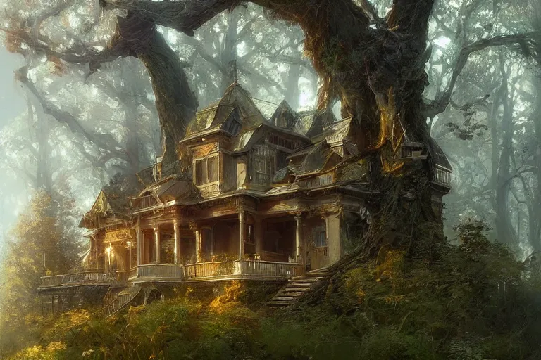 Prompt: [ contemporary house ] stands in the middle of a maintained forest trending on artstation cgsociety contest winner award winning 4 k intricate detailed golden ratio!! by greg rutkowski and gaston bussiere bright lively atmosphere artstation hd artstation landscape