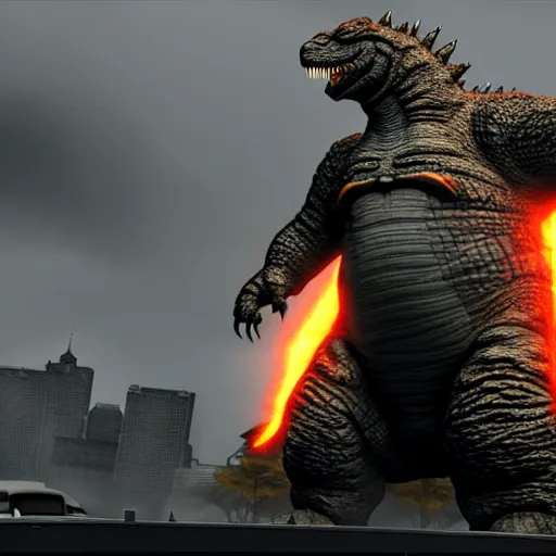 Image similar to Godzilla in Half-Life 2