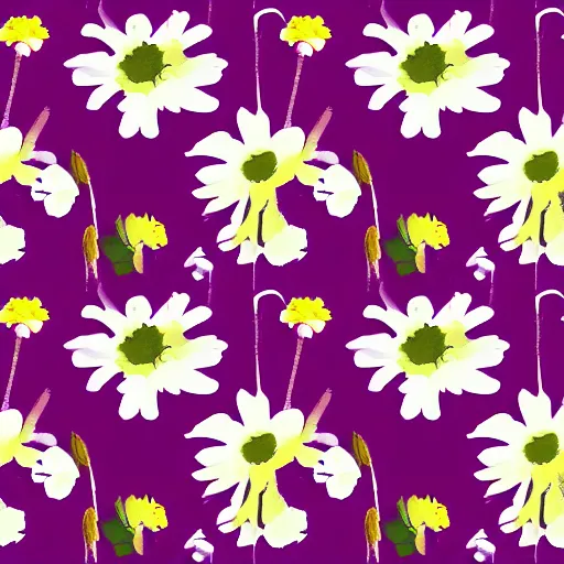 Image similar to Icon for a clothing company called WildFlower,dark purple background, floral, simple