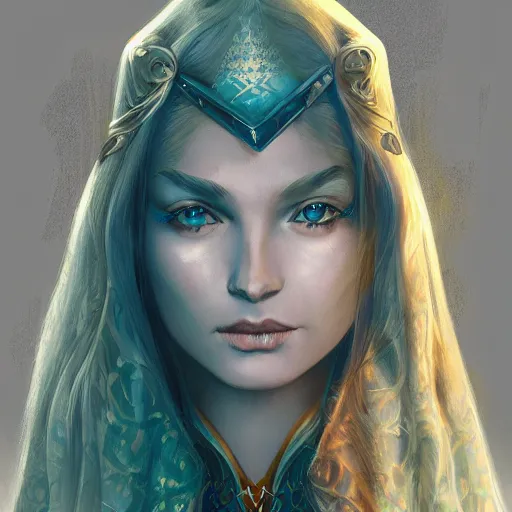 Image similar to Portrait of Polgara the sorceress from the Belgariad, highly detailed, artstation