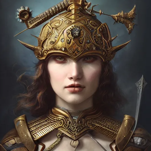 Prompt: a beautiful ultradetailed fine art old vintage wild warrior with swords, by tom bagshaw and zach sutton, vignette, 3 5 mm lens, golden ratio composition, studio photography, very detailed, humanoids, artstation, 8 k, highly coherent