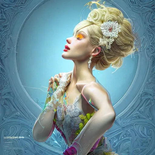 Image similar to the portrait of an absurdly beautiful, graceful, elegant, sophisticated, young idol made up of lemons, an ultrafine hyperdetailed illustration by kim jung gi, irakli nadar, intricate linework, bright colors, octopath traveler, final fantasy, unreal engine 5 highly rendered, global illumination, radiant light, detailed and intricate environment