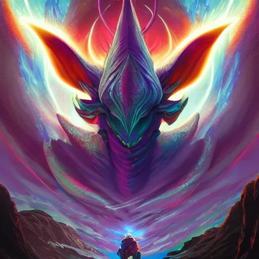 Image similar to the second nicol bolas, in the style of magic the gathering, art by dan mumford and yusuke murata and makoto shinkai and ross tran, cosmic, heavenly, god rays, intricate detail, cinematic, 8 k, cel shaded, unreal engine, featured on artstation, pixiv