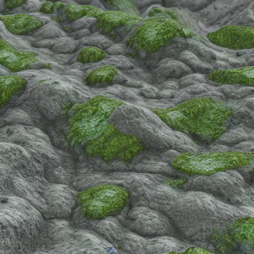 Prompt: 8 k cliffside texture, pbr, seamless, material, slightly mossy