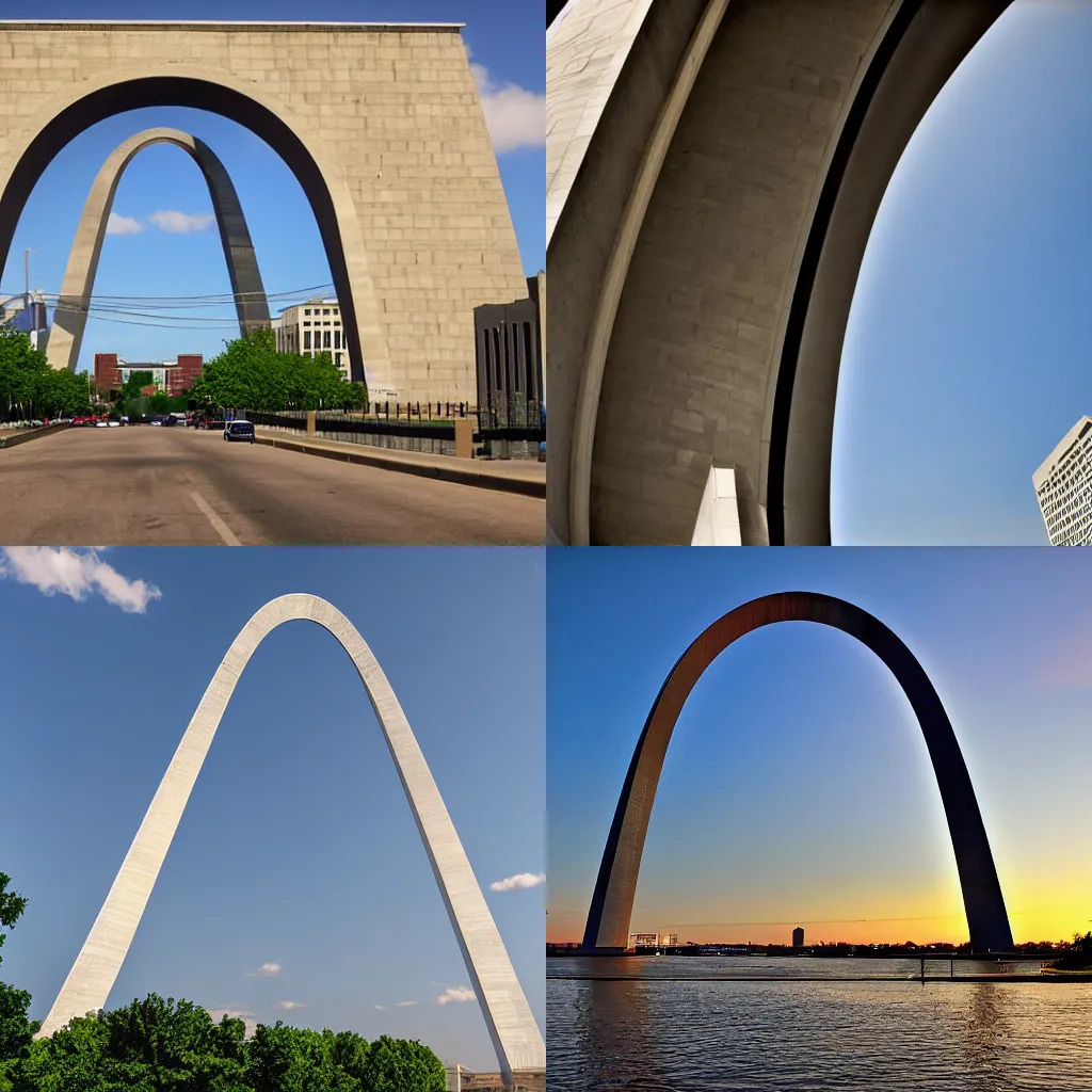 Prompt: the saint louis gateway arch