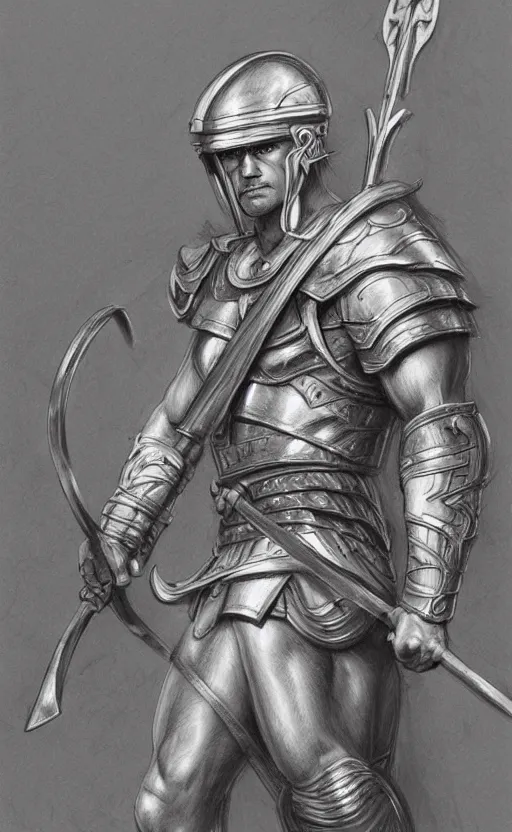 Prompt: highly detailed painting of achilles holding a spear and wearning a helmet, a pencil sketch by jesper ejsing, trending on artstation, high fantasy, loose pencil sketch, sketchy, concept art, cinematic, white space