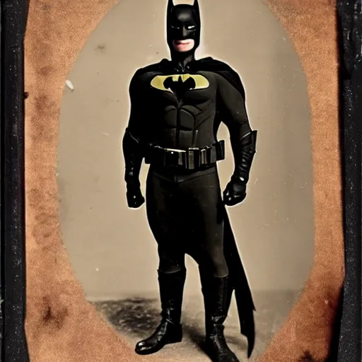 Image similar to Batman tintype photo