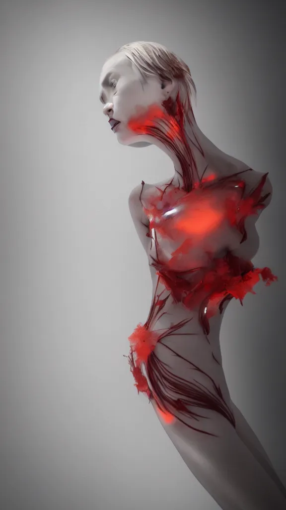 Image similar to painful pleasures by baars, ingrid, octane render, 4 k, 8 k, ( sharp ), very very beautiful, stunning, twisted, vanishing, transparent, ethereal