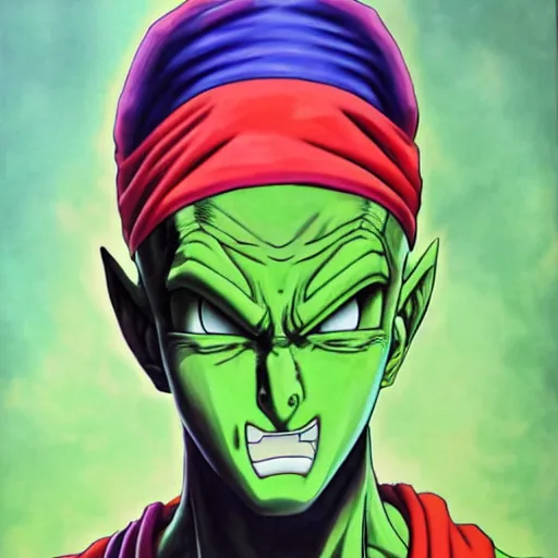 ultra realistic portrait painting of piccolo, art by | Stable Diffusion